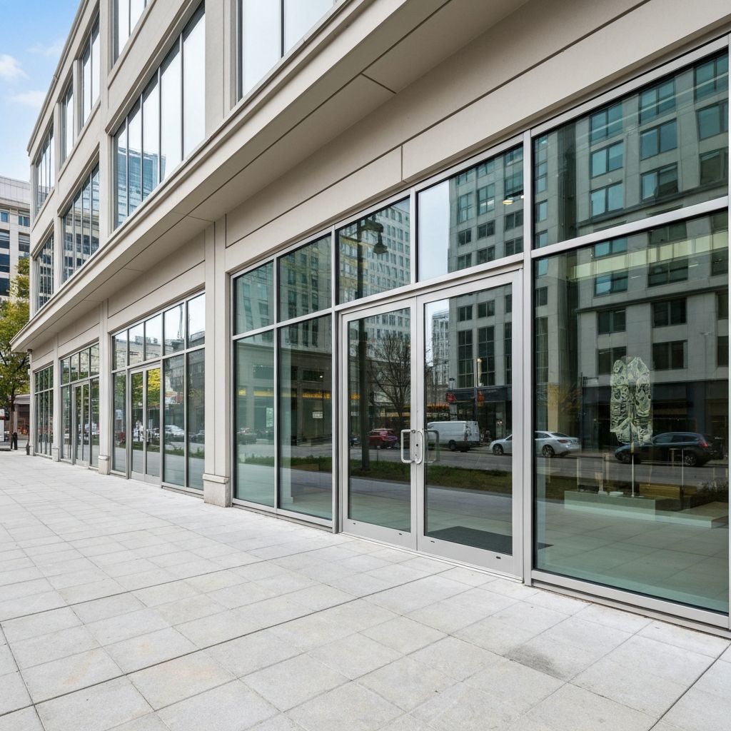 Modern commercial storefront
